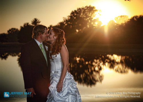 wedding sunset portrait