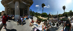 Park Guell hall of columns, 360 degrees