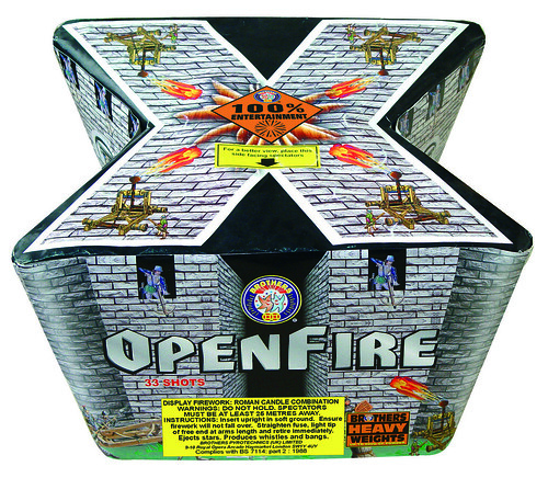 Epic fireworks : Open Fire barrage