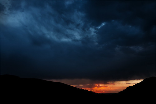 blue sunset orange silhouette clouds idaho fcb silvercityroad