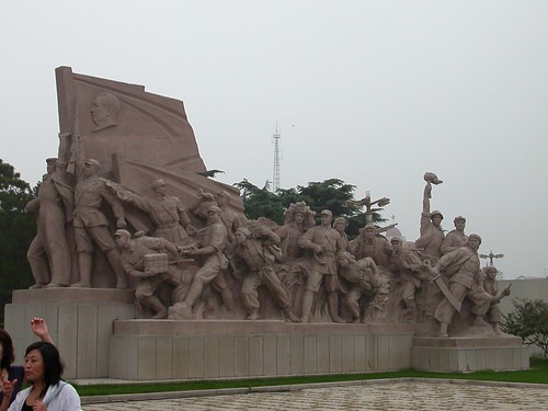 People's Square statue to the liberating Communist Army