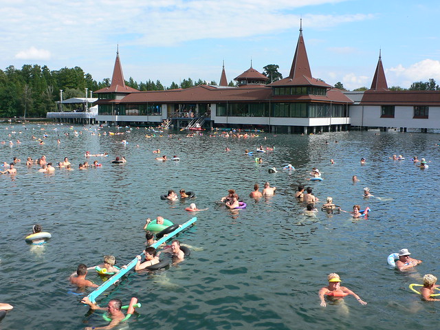 Thermal Lake at  Hévíz, Hungary