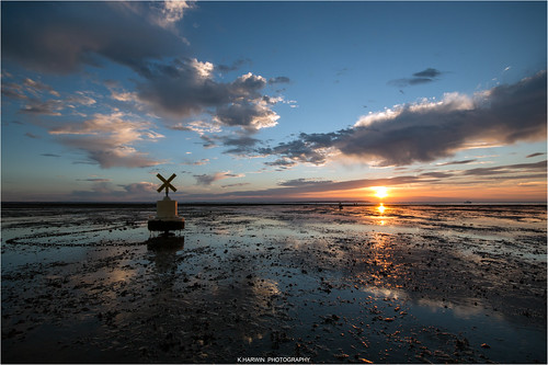 water sea wet beach sand reflections sky blue red orange sun clouds bouy stones rocks canon eos 70d sigma 1020mm lens whitstable bubble south east kent uk england britain sunset