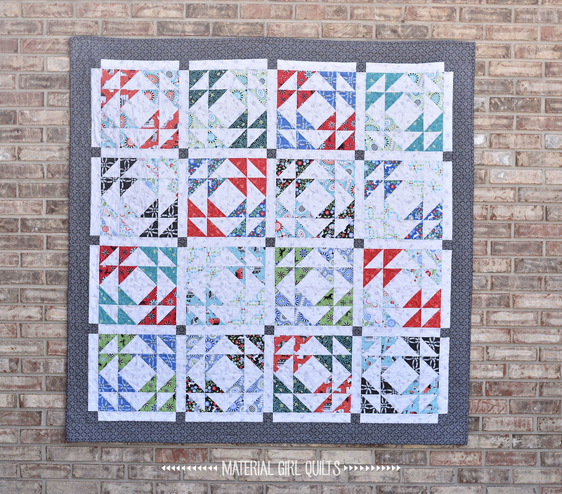 Kaleidoscope Windows Quilt by Amanda Castor of Material Girl Quilts
