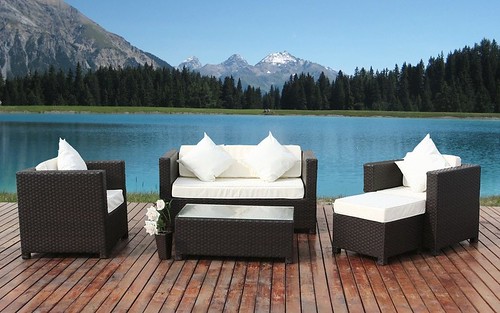 recyclable green outdoor wicker patio furniture