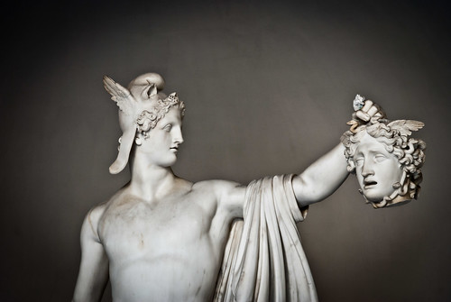 Perseus triumphant with Medusa head