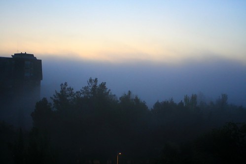 españa fog sunrise buildings spain edificios amanecer espagne niebla albacete