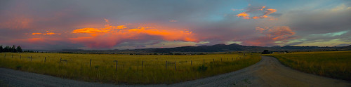 road sky panorama orange grass clouds sunrise canon fence eos path olympus 5d f2 zuiko mkii fiels 21mm ptgui autow