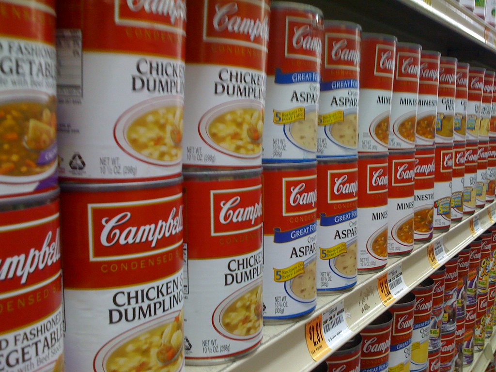 Cambell's soup aisle