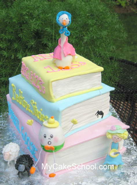 Mother Goose Baby Shower Cake