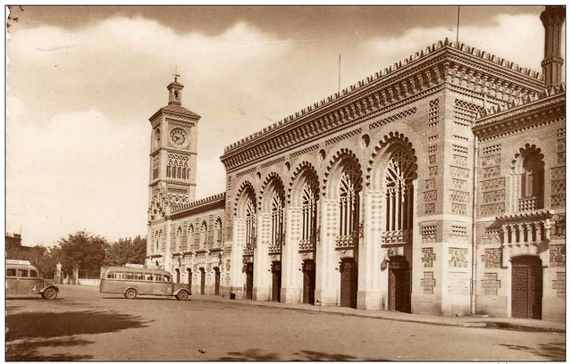 Estación de ferrocarril a mediados del siglo XX