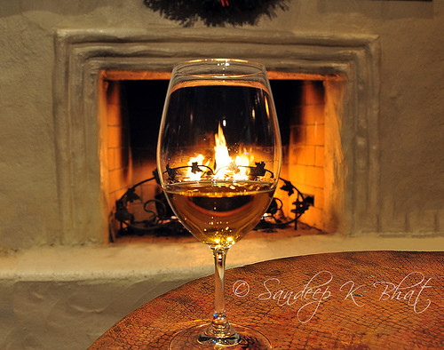 california wood robert glass table dessert fire nikon fireplace wine contest flute wreath napa mondavi d90
