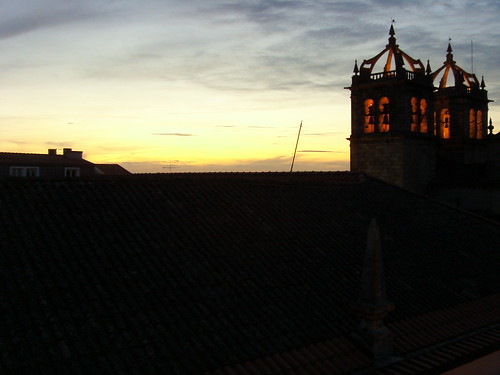 sunset church sé igreja braga