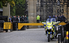 Police Bikes Outside Palace of Holyrood