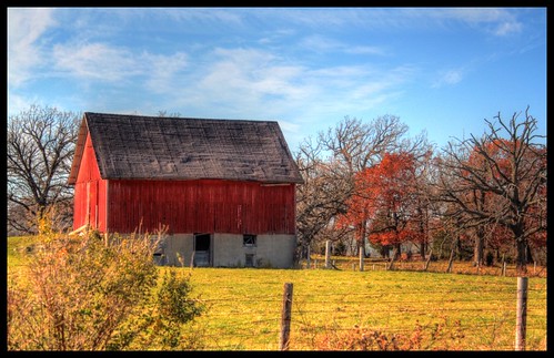 autumn wisconsin rural landscape country barns farms hdr racinecounty midwestbarn newagecrapphotography