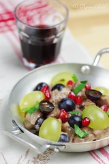 Pork with red
wine, grapes and pomegranate