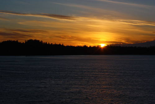 seattle sunset sea sun set washington budd olympia inlet buddinlet