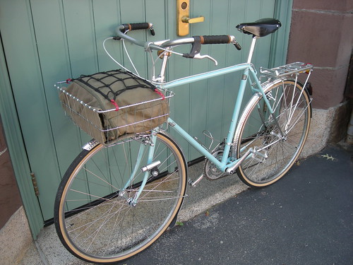 From Randonneur to Citaden:  Conversion of a touring bike to city kid and cargo hauler