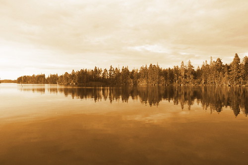 sunset white lake black sepia see sweden sommer sony urlaub schweden 350 alpha vikensee
