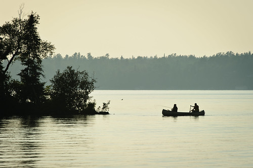 park sunset landscape fishing canoe manitoba loon whiteshell falconlake 200f2vr nikond3s tc20eiii
