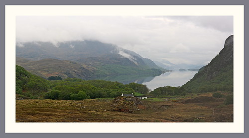 panorama mist holiday landscape scotland spring framed loch refelction maree lochmaree westerross poolewe