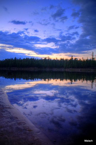 trees sunset sky lake southwest water clouds canon landscape az hdr woodscanyonlake 18135mm mongollonrim t1i