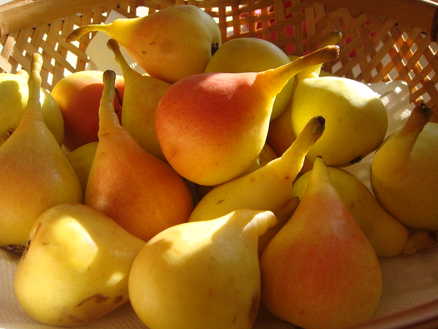 Pears in a basket from Flickr via Wylio
