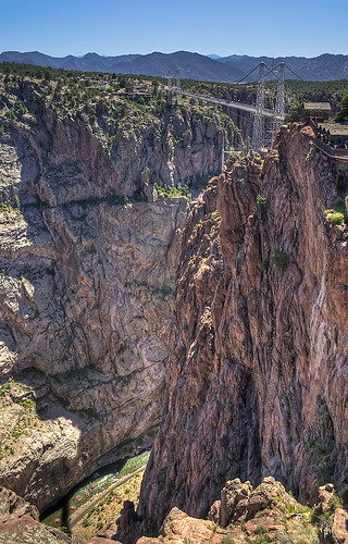 city travel bridge family vacation mountain colorado suspension royal gorge hdr highdynamicrange cañon royalgorge
