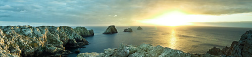 sunset sea cliff mer rock bretagne falaise rocher coucherdesoleil panoramique britany finistère océan tasdepois kévinnphotographie