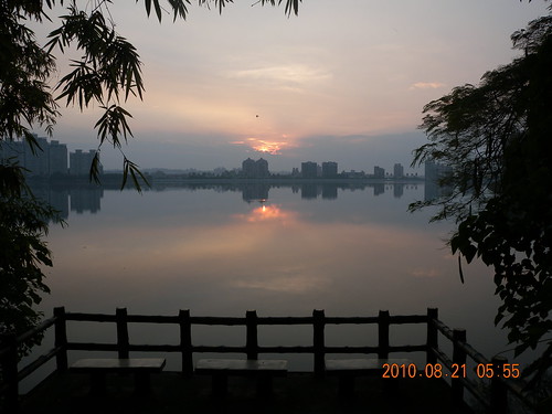 sunrise 澄清湖 晨運
