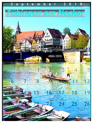 CC - 'Neckarfront' - cityscape 'Tübingen am Neckar' Calendar September 2010