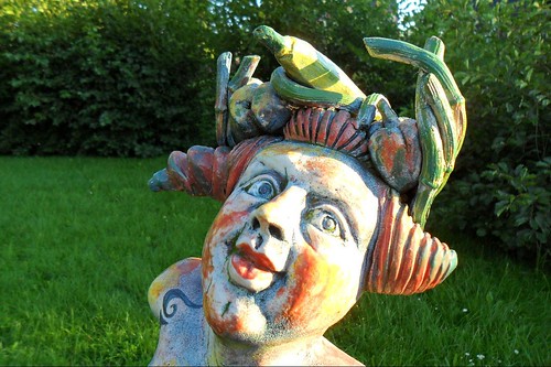 sculpture woman color colour art germany deutschland view kunst skulptur frau dame blick bunt mecklenburg friedemann hentschel