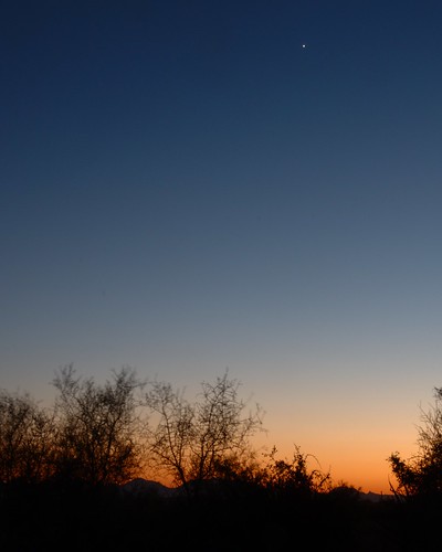 sunset arizona venus desert
