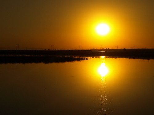 light sunset sun water night landscape