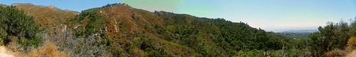 california santa panorama view trail barbara rattlesnake