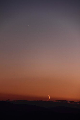 blue sunset red sky orange cloud moon white mountain black mountains silhouette clouds stars grey star glow venus shine smoke gray silhouettes sunsets crescent planet planets glowing wax shining waxing