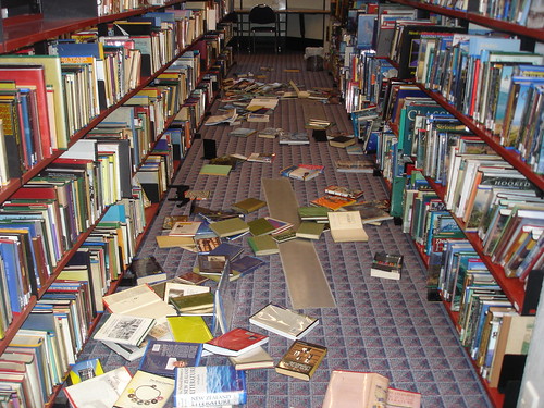 Central Library : after the quake