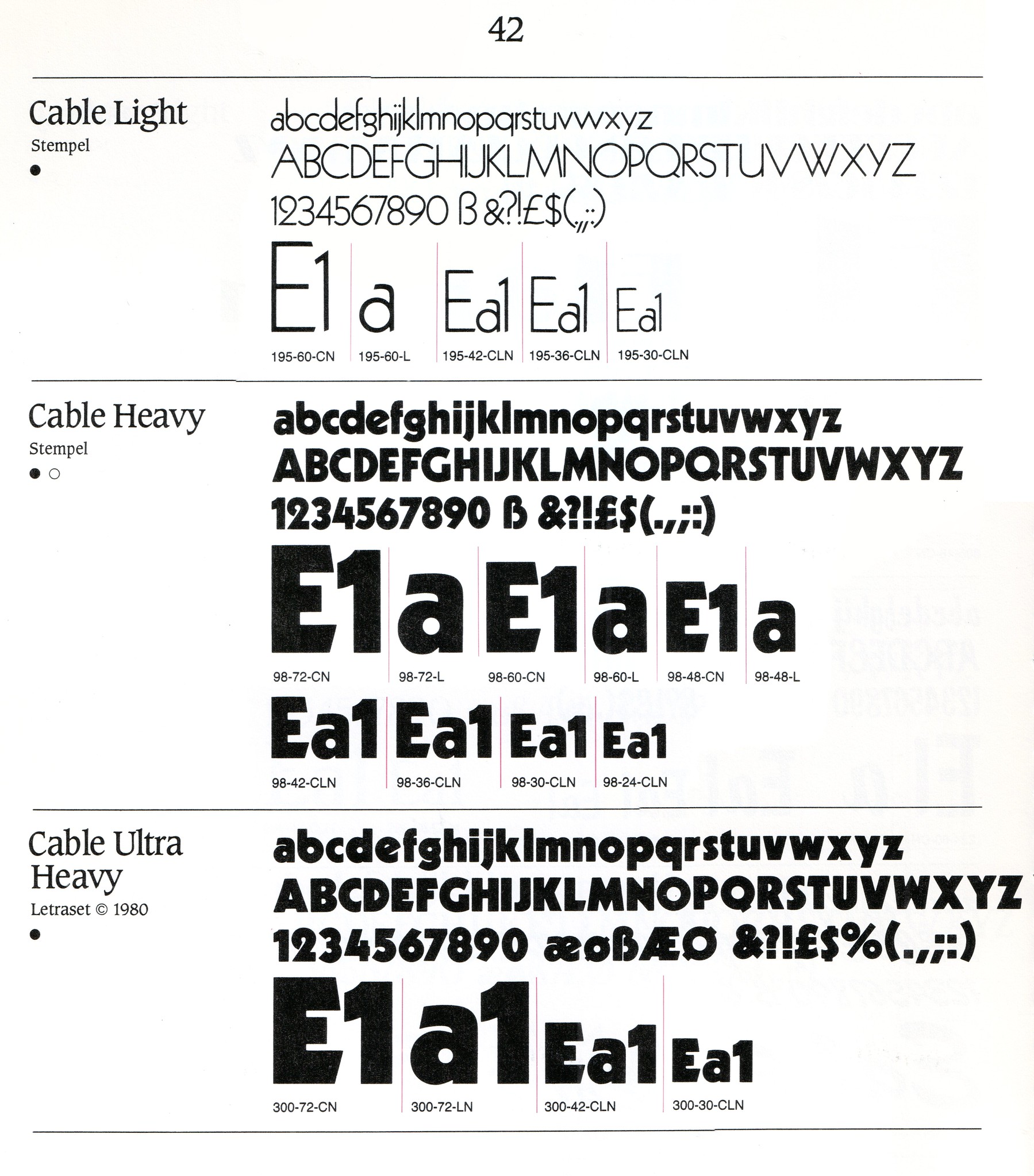 Letraset Cable