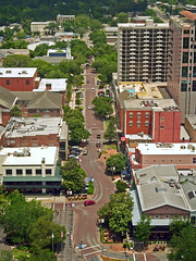 Adams Street as seen from atop State Capitol, Tallahassee