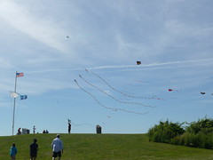 Kite flying at Breton Point State Park