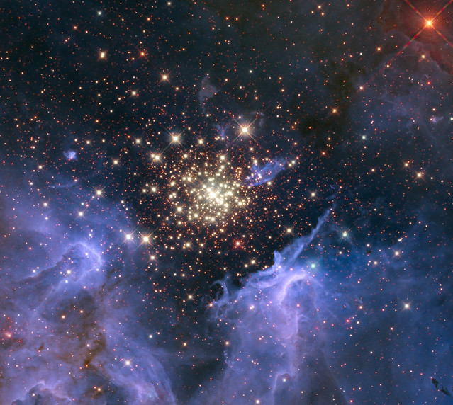 Starburst Cluster Shows Celestial Fireworks from Flickr via Wylio
