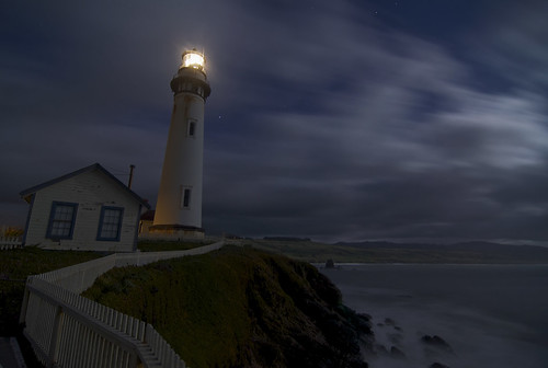 ocean longexposure cliff lighthouse night clouds stars evening nikon waves pacific rustic tokina explore motionblur shore 1224mm pigeonpoint hwy1 sanmateocounty d90