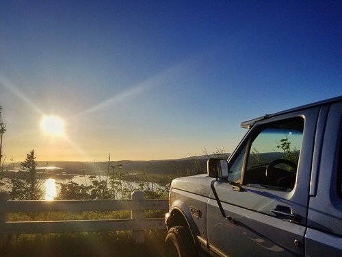 trucks truck sunset rocky butte state park sun sky