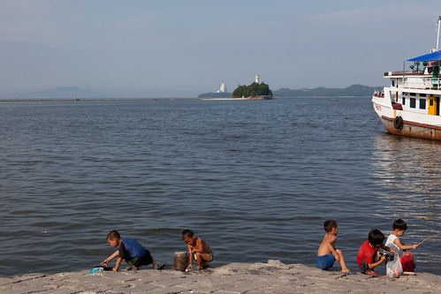 children fishing north korea korean dprk wonsan