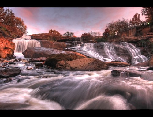 sc sunrise waterfall flickr outdoor southcarolina falls greenville fallspark reedyriver borderfx hdrphotomatix116