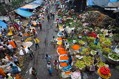 Au marché aux fleurs de Calcutta