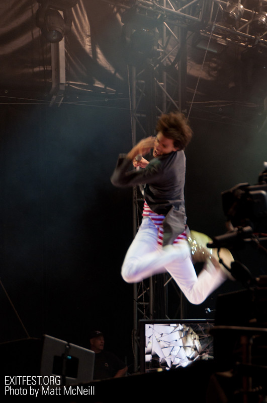 Mika jumping on Main Stage, , Exit Festival 2010