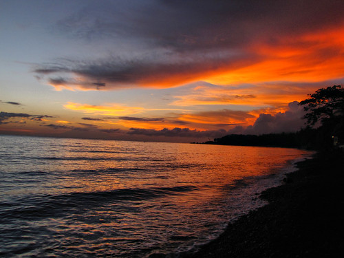 ocean sea bali reflection water sunrise indonesia island waves village tulamben indean