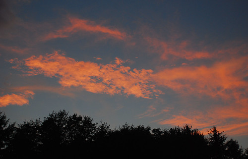sunset june backyard cloudsstormssunsetssunrises summermarietta