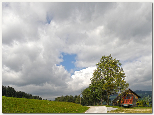 summer sky cloud tree landscape austria scenery europe path shed schupfen styria mywinners theoriginalgoldseal